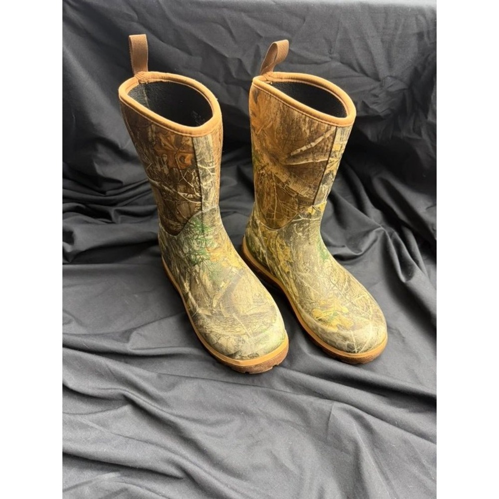 Muck Boot Hale Kids Size 4 Realtree Edge Camo Waterproof Hunting Rubber Boots